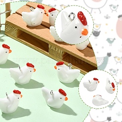 Подвески из непрозрачной смолы 10 шт.&nbsp;RESI-YW0005-13