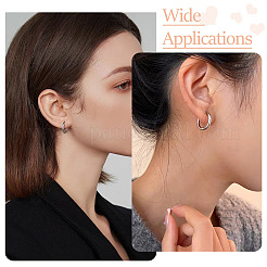 6 пара серег-колец Huggie Hoops из нержавеющей стали 202&nbsp;EJEW-TA0001-57A