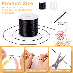 2 рулон эластичной кристаллической нити 2 цветов&nbsp;EW-TA0001-07B