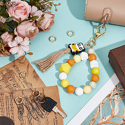 6 шт. латунные пружинные кольца-затворы&nbsp;KK-BC0014-90