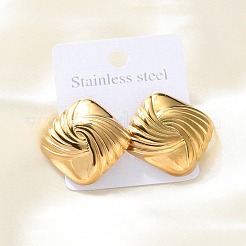 Серьги-гвоздики из нержавеющей стали 304 для женщин&nbsp;LS-EJEW-K306-01G