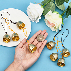 20 шт. 2-цветный сплав колокольчиков в виде колокольчиков&nbsp;FIND-GL0001-43