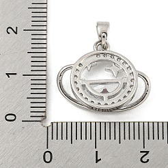 Кулон из латуни с прозрачным кубическим цирконием&nbsp;LS-KK-Q812-05P