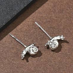 Латунные серьги-гвоздики для женщин&nbsp;EJEW-F403-05P