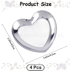 4 шт. пластины для ювелирных изделий из нержавеющей стали 430&nbsp;AJEW-CN0004-48