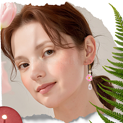 100шт полимерная глина ручной работы 3d цветок плюмерия бусины&nbsp;CLAY-SC0002-48D