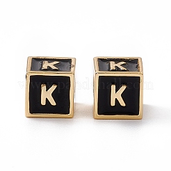 Стойки покрытие латунь эмаль бисер&nbsp;KK-B060-04G-01