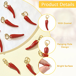 Кулоны с эмалью из латуни&nbsp;KK-BBC0020-13A