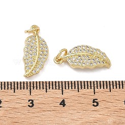 Латунные микропаве прозрачные кубические циркониевые подвески&nbsp;KK-F930-04G