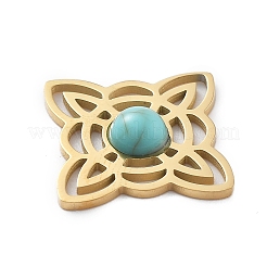 Синтетические бирюзовые подвески&nbsp;STAS-I327-14G-02