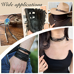 4 стиль плетеный шнур из коровьей кожи&nbsp;WL-PH0024-26B