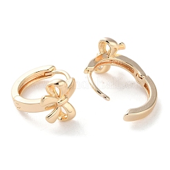 Латунные серьги-кольца с бантом&nbsp;EJEW-C121-05G
