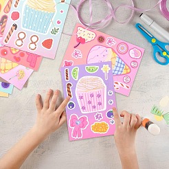 8 шт. самоклеящиеся наклейки из ПВХ&nbsp;STIC-YW0001-06