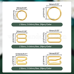 480 шт. 24 стиля пряжки для регулировки ремня нижнего белья из сплава FIND-GA0003-35
