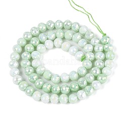 Антикоррозийные гальванические стеклянные бусины&nbsp;GLAA-N056-6mm-09