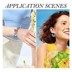 150шт европейские бусины из непрозрачной смолы&nbsp;RESI-TA0004-72A