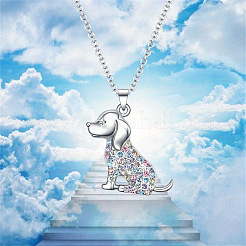 Ожерелье с милым кулоном в виде собачки из сплава&nbsp;FS-WG0BEF0-01