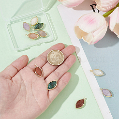 10 шт. 5 стиля подвески в виде ограненного конского глаза из драгоценных камней&nbsp;G-HY0001-82