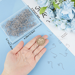 300 шт. крючки для сережек из нержавеющей стали 304&nbsp;STAS-BBC0004-50