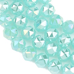 Гальванизируйте прозрачное стекло бисер нитей&nbsp;GLAA-H040-01F