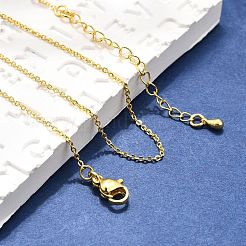 Латунные кабельные цепи ожерелья&nbsp;X-MAK-P011-01G