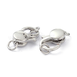 Стойки обшивки латунь когтя омара застежками&nbsp;KK-B046-04P