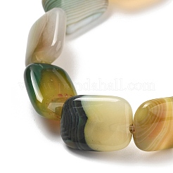 Натуральные полосатые агатовые бусы&nbsp;G-K392-B05-13x18mm