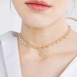 4шт 2 цвета латунные микропаве прозрачные кубические циркониевые подвески&nbsp;KK-DC0003-38