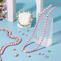 4 нить 4-х цветной полимерной глины ручной работы&nbsp;CLAY-TA0001-55