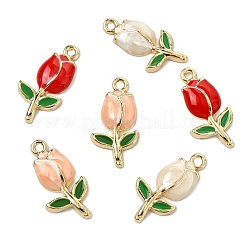 15 шт. 3-х цветные подвески из позолоченного сплава с эмалью&nbsp;ENAM-YW0006-07