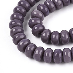 Непрозрачные с напылением стеклянные бусины&nbsp;X-GLAA-ZX008-8mm-18S