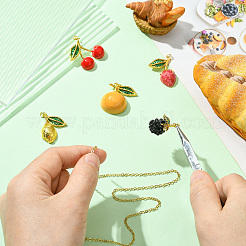 5 шт. 5 стиля латунных подвесок со стразами&nbsp;KK-CJ0003-38