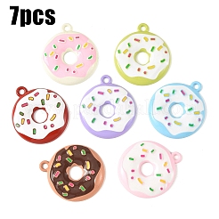 7 шт. двухцветные большие подвески из сплава и эмали&nbsp;ENAM-YW0008-21