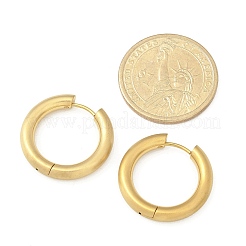 Матовые серьги-кольца из нержавеющей стали 304 для женщин&nbsp;EJEW-C096-32G-G