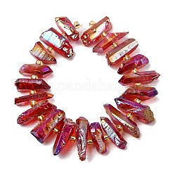 Гальванические природный кристалл кварца бусы пряди&nbsp;G-F800-F13