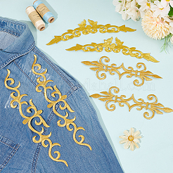 6 шт. 3 стиля полиэстер компьютерная вышивка термоприклеиваемые/пришивные нашивки PATC-GO0001-10