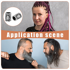 10 шт. европейские бусины из нержавеющей стали 304&nbsp;FIND-UN0003-86