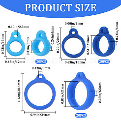 60шт. 3-х стильный силиконовый кулон&nbsp;SIL-GF0001-28B