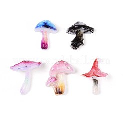 Кабошоны из непрозрачной смолы с грибной тематикой&nbsp;CRES-T025-22