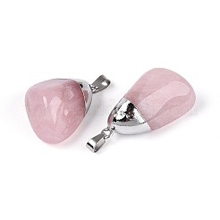 Природного розового кварца подвески&nbsp;G-N360-05P-02