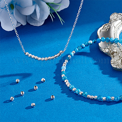 925 стерлингов серебряные шарики Spacer&nbsp;STER-PH0003-84A