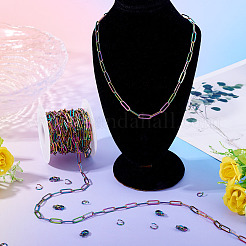 Наборы для самостоятельного изготовления цепочек-скрепок из нержавеющей стали 304&nbsp;DIY-TA0012-49