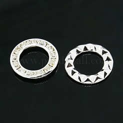 Латунные кольца горный хрусталь связь&nbsp;RB-D047-16mm-01S