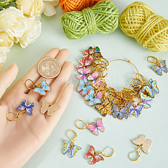 Подвеска-бабочка из сплава эмали&nbsp;HJEW-SC00042