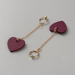 Серьги-кольца из сплава дерева&nbsp;EJEW-WH0098-41G