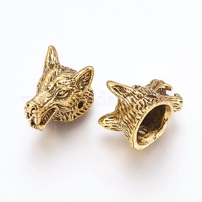 Сплавочные овальные бусины тибетского стиля &nbsp;TIBEB-G011-01AG-1