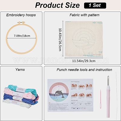Стартовые наборы для вышивки перфоратором&nbsp;DIY-WH20007-13D-1
