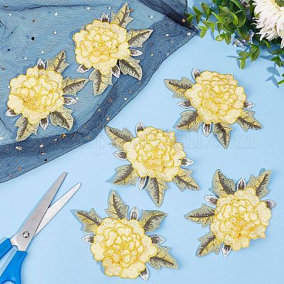 Водорастворимые многослойные аппликации в форме пиона&nbsp;LS-PATC-WH0011-02-1