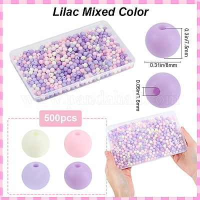500шт прорезиненные силиконовые акриловые бусины с имитацией силикона&nbsp;OACR-SP0001-33B-1