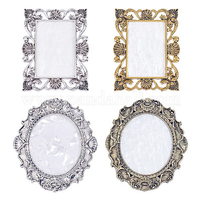 4шт 2 стиля 2 цвета смоляная имитация ракушки цветовая палитра&nbsp;DIY-NB0013-56-1